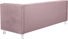 Load image into Gallery viewer, Mariel Pink Velvet Loveseat