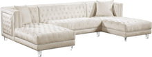 Load image into Gallery viewer, Moda Cream Velvet 3pc. Sectional