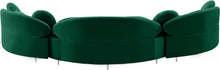 Load image into Gallery viewer, Vivacious Green Velvet 3pc. Sectional (3 Boxes)