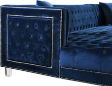 Load image into Gallery viewer, Moda Navy Velvet 3pc. Sectional