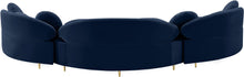 Load image into Gallery viewer, Vivacious Navy Velvet 3pc. Sectional (3 Boxes)