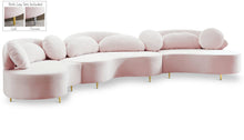 Load image into Gallery viewer, Vivacious Pink Velvet 3pc. Sectional (3 Boxes)