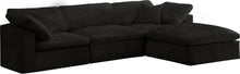 Load image into Gallery viewer, Cozy Black Velvet Cloud Modular Sectional