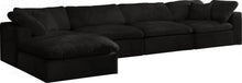 Load image into Gallery viewer, Cozy Black Velvet Cloud Modular Sectional