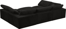 Load image into Gallery viewer, Cozy Black Velvet Cloud Modular Sectional