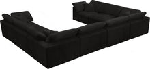 Load image into Gallery viewer, Cozy Black Velvet Cloud Modular Sectional