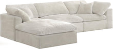 Load image into Gallery viewer, Cozy Cream Velvet Cloud Modular Sectional