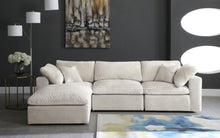 Load image into Gallery viewer, Cozy Cream Velvet Cloud Modular Sectional