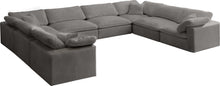 Load image into Gallery viewer, Cozy Grey Velvet Cloud Modular Sectional
