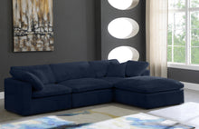 Load image into Gallery viewer, Cozy Navy Velvet Cloud Modular Sectional