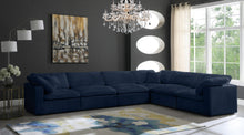 Load image into Gallery viewer, Cozy Navy Velvet Cloud Modular Sectional