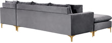 Load image into Gallery viewer, Naomi Grey Velvet 2pc. Reversible Sectional