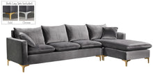 Load image into Gallery viewer, Naomi Grey Velvet 2pc. Reversible Sectional
