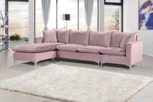 Load image into Gallery viewer, Naomi Pink Velvet 2pc. Reversible Sectional