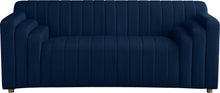 Load image into Gallery viewer, Naya Navy Velvet Loveseat