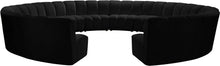 Load image into Gallery viewer, Infinity Black Velvet 12pc. Modular Sectional