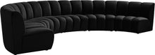 Load image into Gallery viewer, Infinity Black Velvet 6pc. Modular Sectional