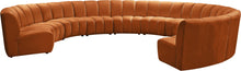 Load image into Gallery viewer, Infinity Cognac Velvet 10pc. Modular Sectional