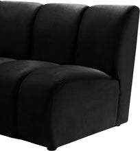 Load image into Gallery viewer, Infinity Black Velvet 6pc. Modular Sectional