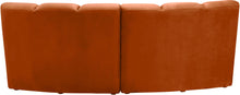 Load image into Gallery viewer, Infinity Cognac Velvet 2pc. Modular Sectional