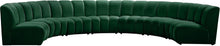 Load image into Gallery viewer, Infinity Green Velvet 7pc. Modular Sectional