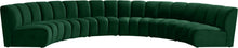Load image into Gallery viewer, Infinity Green Velvet 6pc. Modular Sectional