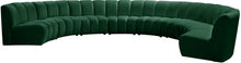 Load image into Gallery viewer, Infinity Green Velvet 8pc. Modular Sectional