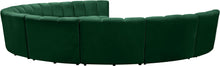 Load image into Gallery viewer, Infinity Green Velvet 9pc. Modular Sectional