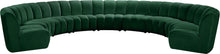 Load image into Gallery viewer, Infinity Green Velvet 9pc. Modular Sectional