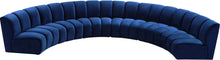Load image into Gallery viewer, Infinity Navy Velvet 6pc. Modular Sectional