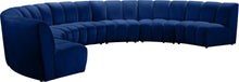 Load image into Gallery viewer, Infinity Navy Velvet 7pc. Modular Sectional