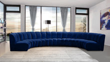Load image into Gallery viewer, Infinity Navy Velvet 7pc. Modular Sectional
