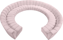 Load image into Gallery viewer, Infinity Pink Velvet 11pc. Modular Sectional