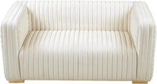 Load image into Gallery viewer, Ravish Cream Velvet Loveseat