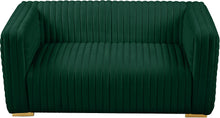 Load image into Gallery viewer, Ravish Green Velvet Loveseat