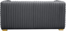 Load image into Gallery viewer, Ravish Grey Velvet Loveseat