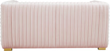 Load image into Gallery viewer, Ravish Pink Velvet Loveseat