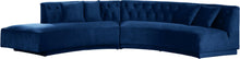Load image into Gallery viewer, Kenzi Navy Velvet 2pc. Sectional