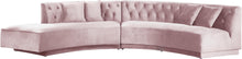 Load image into Gallery viewer, Kenzi Pink Velvet 2pc. Sectional