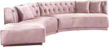 Load image into Gallery viewer, Kenzi Pink Velvet 2pc. Sectional