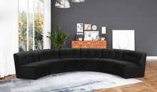 Load image into Gallery viewer, Limitless Black Velvet 6pc. Modular Sectional