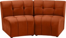 Load image into Gallery viewer, Limitless Cognac Velvet 2pc. Modular Sectional