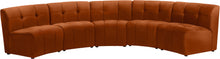 Load image into Gallery viewer, Limitless Cognac Velvet 5pc. Modular Sectional