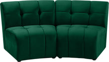 Load image into Gallery viewer, Limitless Green Velvet 2pc. Modular Sectional