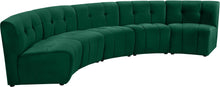 Load image into Gallery viewer, Limitless Green Velvet 5pc. Modular Sectional