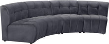 Load image into Gallery viewer, Limitless Grey Velvet 4pc. Modular Sectional