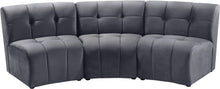 Load image into Gallery viewer, Limitless Grey Velvet 3pc. Modular Sectional