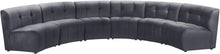 Load image into Gallery viewer, Limitless Grey Velvet 6pc. Modular Sectional