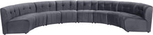 Load image into Gallery viewer, Limitless Grey Velvet 8pc. Modular Sectional