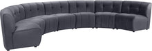 Load image into Gallery viewer, Limitless Grey Velvet 7pc. Modular Sectional